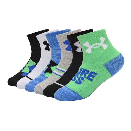 Under Armour baby-boys Multi Pack Essential Quarter Socks