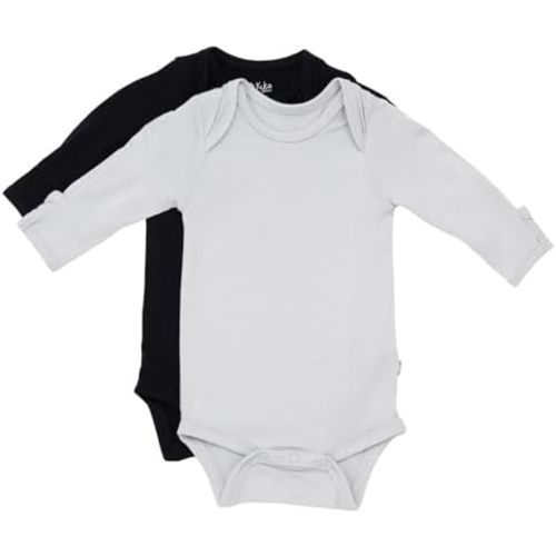 KYTE BABY Rayon made from Bamboo Long Sleeve Baby Bodysuits, 2-Pack