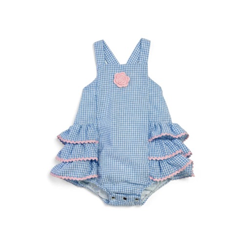 Pippa & Julie Seersucker Ruffle Sunsuit