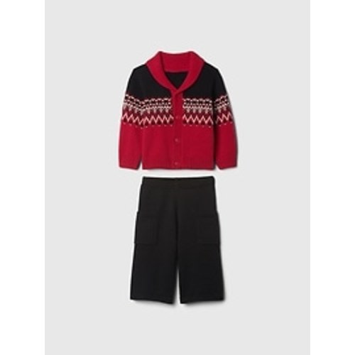 Baby Fair Isle Shawl Cardigan Set | Gap