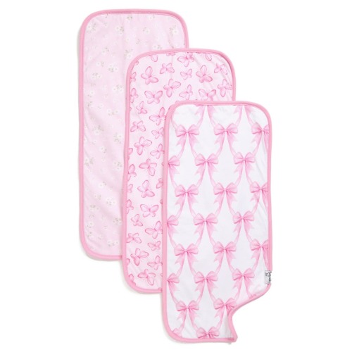 Bow My Gosh Assorted 3-Pack Burp Cloths