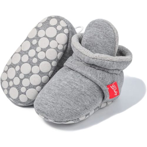 Meckior Newborn Infant Baby Girls Boys Warm Fleece Winter Booties First Walkers Slippers Shoes