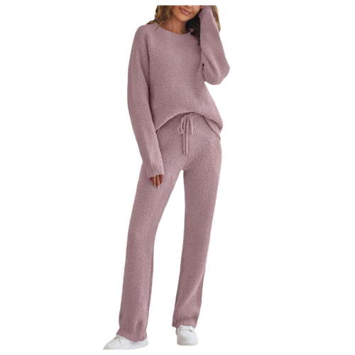 Womens Pajama Sets – Summer Pajamas for Women Set Maternity-Friendly Cooling Lounge Wear for Sleep, Recovery, or Spa Womens Autumn And Winter Fashion Casual Home Loose Thickened Long Sleeve Warm Set