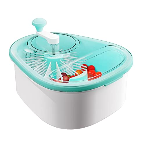 JOYMOOP Fruit Cleaner Spinner JOYLOOP, Large Fruit Washer Spinner, Fruit Cleaner Spinner with Fruit Washer Bowl, Vegetable Fruit Spinner Washer,Fruit and Vegetable Scrubber