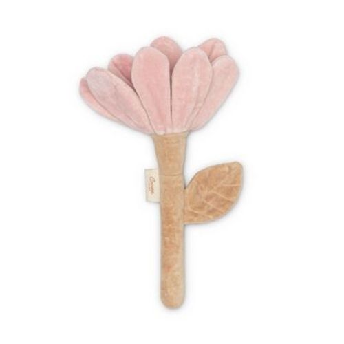 Violet Wildflower Soft Plush Baby Rattle