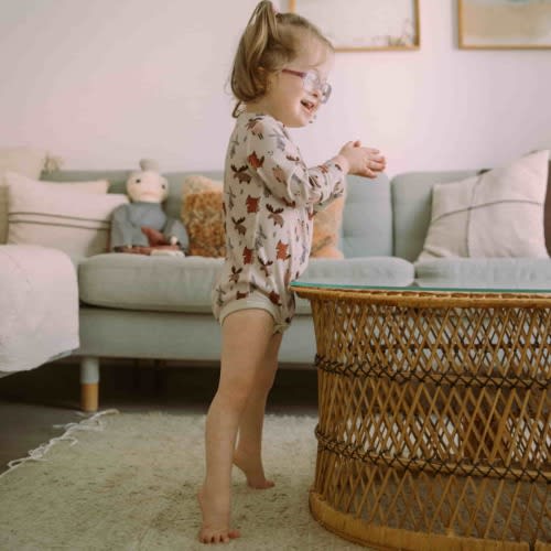 Organic Cotton Long Sleeve Bodysuit, 2-Pack | Woodland + Striped – Treehouse