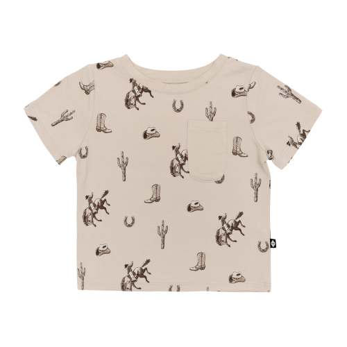 Toddler Crew Neck Tee in Classic Cowboy