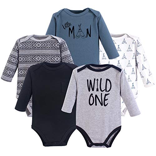 Yoga Sprout Cotton Bodysuit, 5 Pack