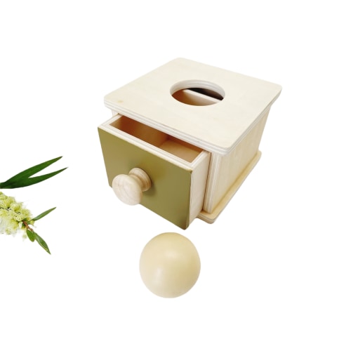 Montessori Drawer and Ball / Coins and Drawer Object Permanence Box – HAPPY GUMNUT