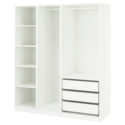 PAX Wardrobe combination - white 68 7/8x22 7/8x79 1/4 "