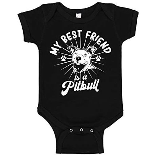 My Best Friend is A Pitbull Baby Bodysuit/Toddler T-Shirt Dog Clothing Gift