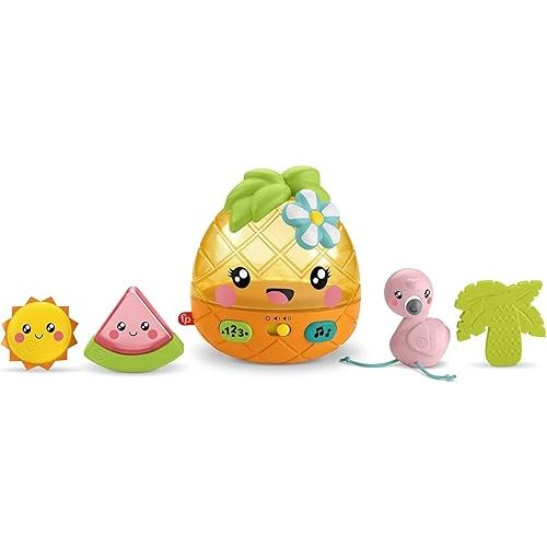 Fisher-Price Paradise Pals Magical Lights & Tunes Pineapple, electronic learning toy with music and lights for baby ages 6-36 months (Amazon Exclusive)