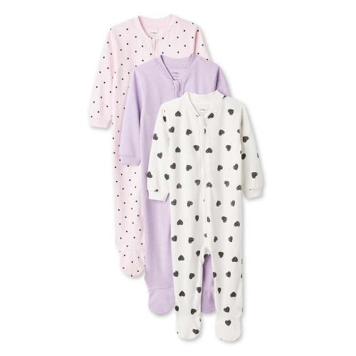 George Baby girls' Sleeper 3-Pack - Walmart.ca