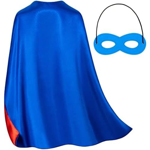 Double-Sided Superhero Capes and Masks for Kids - Perfect for Christmas, Halloween, Cosplay, and Parties