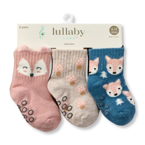 LULABY LNE 6PR INF SOX ICON 41041632B48MJ AST 6-12M