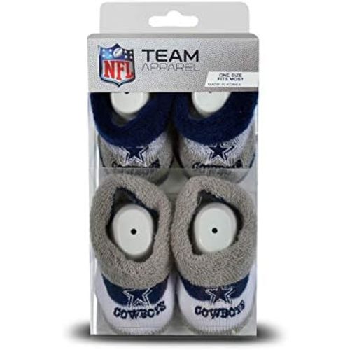FBF - NFL Team Logo Pro Stripe Infant Bootie Socks 0-12 Months - 2 Pack