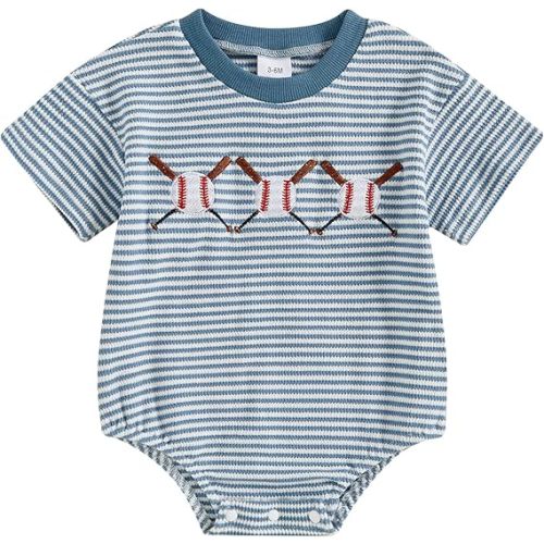 Kavousa Baby Boy Clothes Summer Baby Boy Bubble Romper Short Sleeve Jumpsuit One Piece Outfit Newborn Infant Clothing