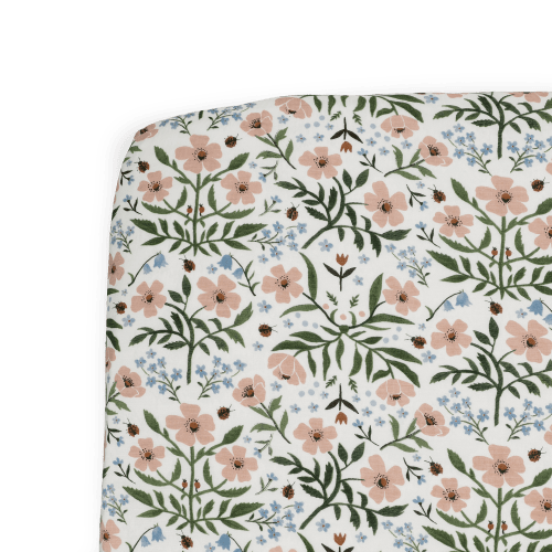 Stretch Knit Crib Sheet - Wild Rose