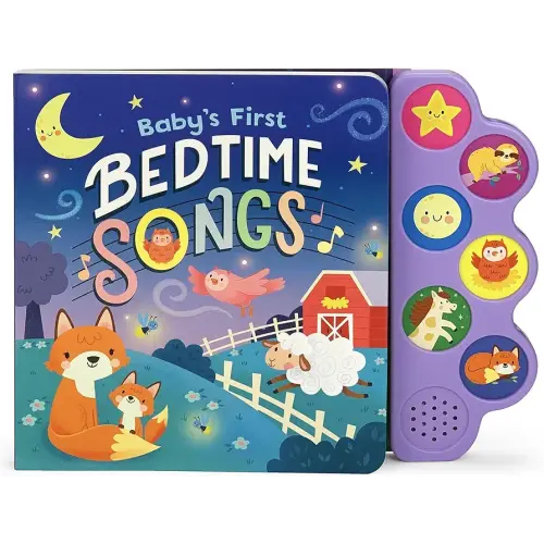 Baby's First Bedtime Songs - Children's Song Board Book with 6 Sing-Along Tunes (Interactive Children's Song Book with 6 Sing-Along Tunes)