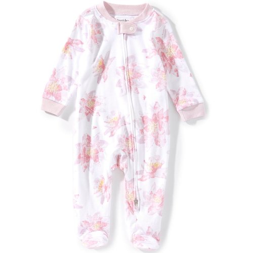 Burt's Bees Baby Girl Organic Cotton Water Lily Sleep & Play Footie