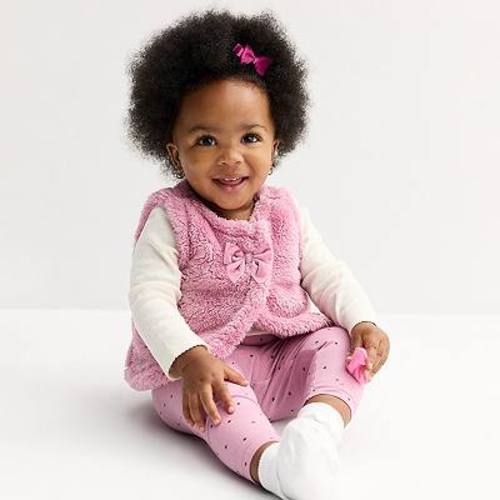 Baby Girl Carter's 3-pc. Bodysuit, Vest & Legging Set