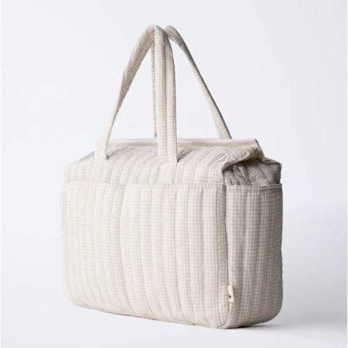 GINGHAM MATERNITY BAG