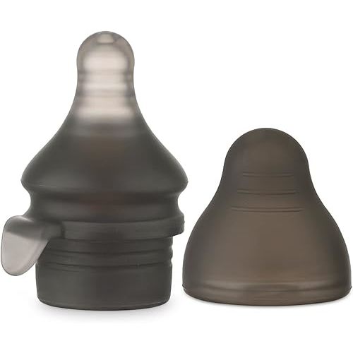 haakaa Squeeze & Feed Attachment Set - Variable Flow Baby Bottle Nipple Compatible with Silicone Breastmilk Storage Bag,Yummy Pouch,Squeezable on-The-go Feeding Pouch -1pk