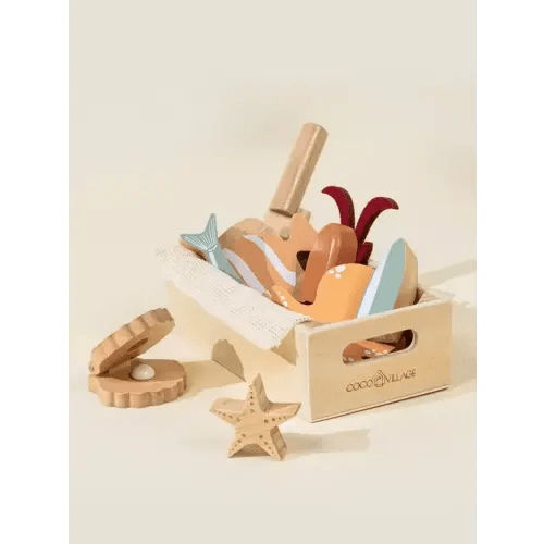 Wooden Seafood Playset