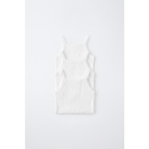 PACK TRES BODIES TIRANTES POINTELLE - Crudo | ZARA España