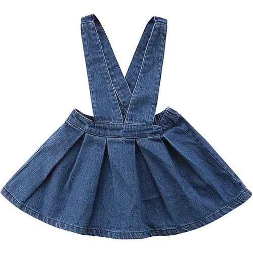 ZAXARRA Toddler Baby Girls Strap Suspender Skirt Overalls Dress Outfit