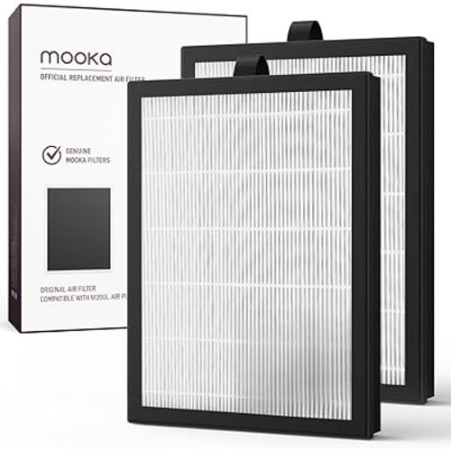 MOOKA Official Replacement HEPA Filter for M200L Air Purifier (2-Pack)