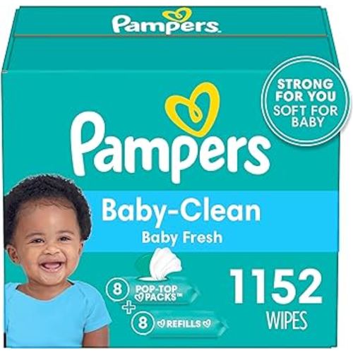 Pampers Baby Fresh Scented Baby Wipes Combo, 72 Count (Pack of 16)