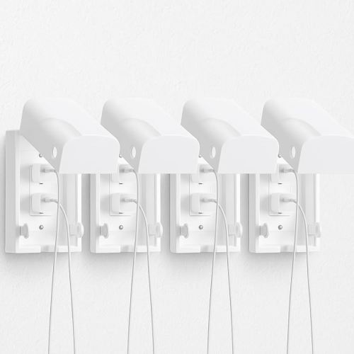 Bates- Baby Safety Outlet Cover Box, 4 Pack, White, Outlet Covers Baby Proofing, Plug Covers for Electrical Outlets