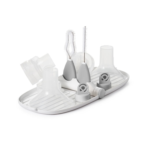 Breast Pump Parts Drying Rack with Detail Brushes