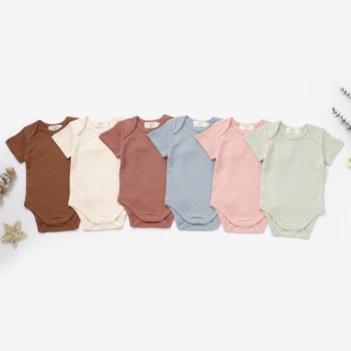 Tiny Alpaca | Organic Honeycomb Mesh Cotton Short Sleeve Baby Romper | 0-2 Years | Gender Neutral | Ribbed Baby Rompers | Baby Shower Gift |