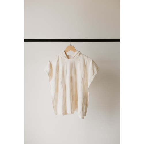 Cream Checkerboard | Hooded Towel