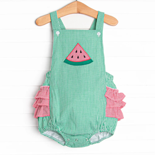 Perfect Slice Applique Ruffle Bubble, Green – Stitchy Fish