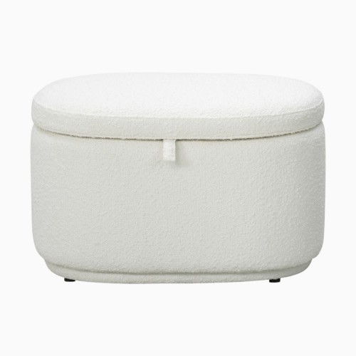 Nurture& The Storage Ottoman - Boucle White