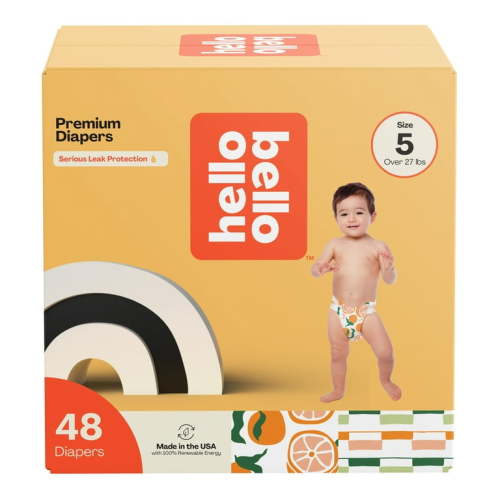 Hello Bello Premium Baby Diapers, Toddler Size 5, 48 Count (Select for More Options)
