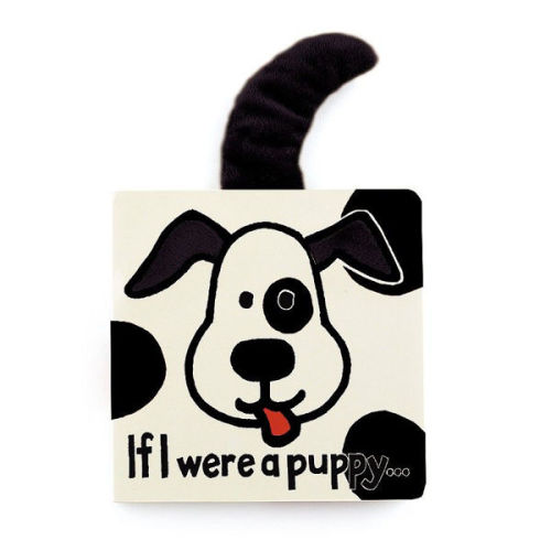 If I Were a Puppy Book (Black & Cream) by Jellycat