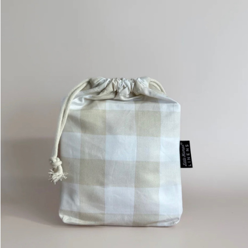 Waterproof Bassinet Sheet | Latte Gingham – Little Human Linens