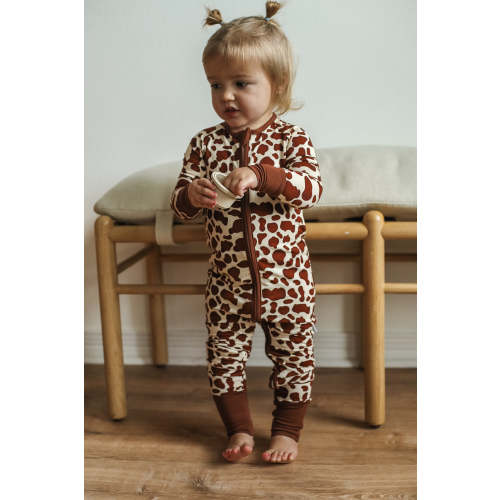 Animal Spots Double Zipper Bamboo Sleeper