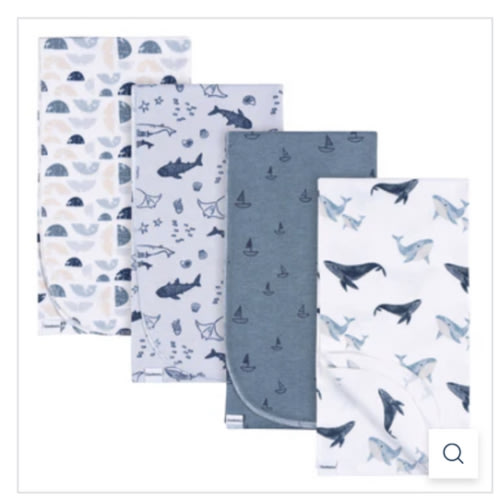 4-Pack Baby Boys Coastal Calm Flannel Blankets – Gerber Childrenswear