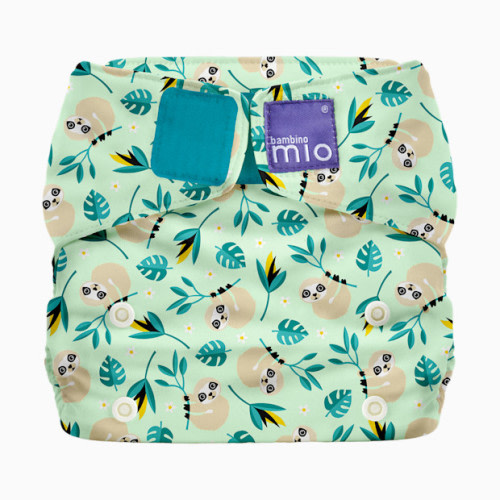 Bambino Mio Miosolo Classic Cloth Diaper - Swinging Sloth, One Size (8-35 Lbs)