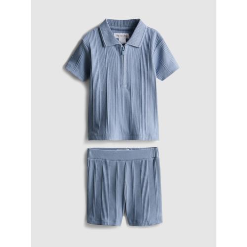 0-36mths | Knit Polo Shirt and Shorts Set