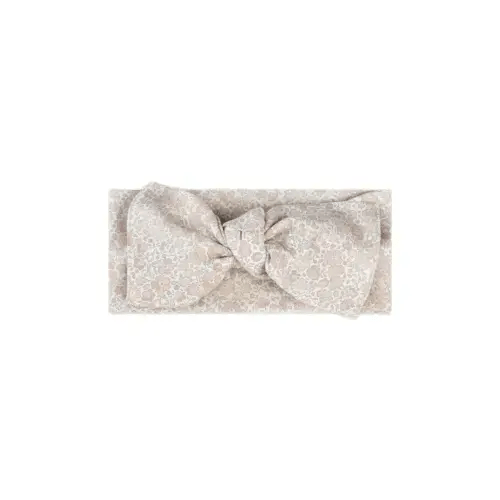 Colored Organics Hattie Bow Wrap - Belmont Floral / Shell + Powder