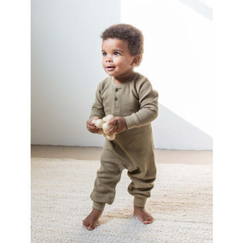 Crosby Waffle Knit Henley Romper