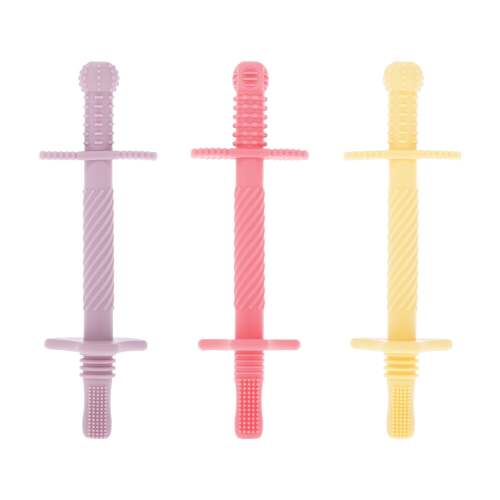 Tube Teethers (3 Pack) | Purple, Pink & Yellow