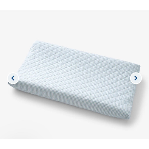 Ditsy Gingham Quilted Changing Pad Cover | The Company Store