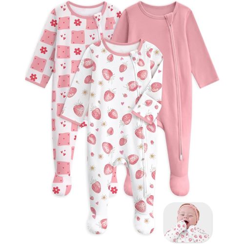 Unnivoll Baby Sleepers 100% Organic Cotton Baby Pajamas Boys Girls Clothes